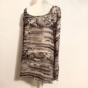 Crossback Paisley Top